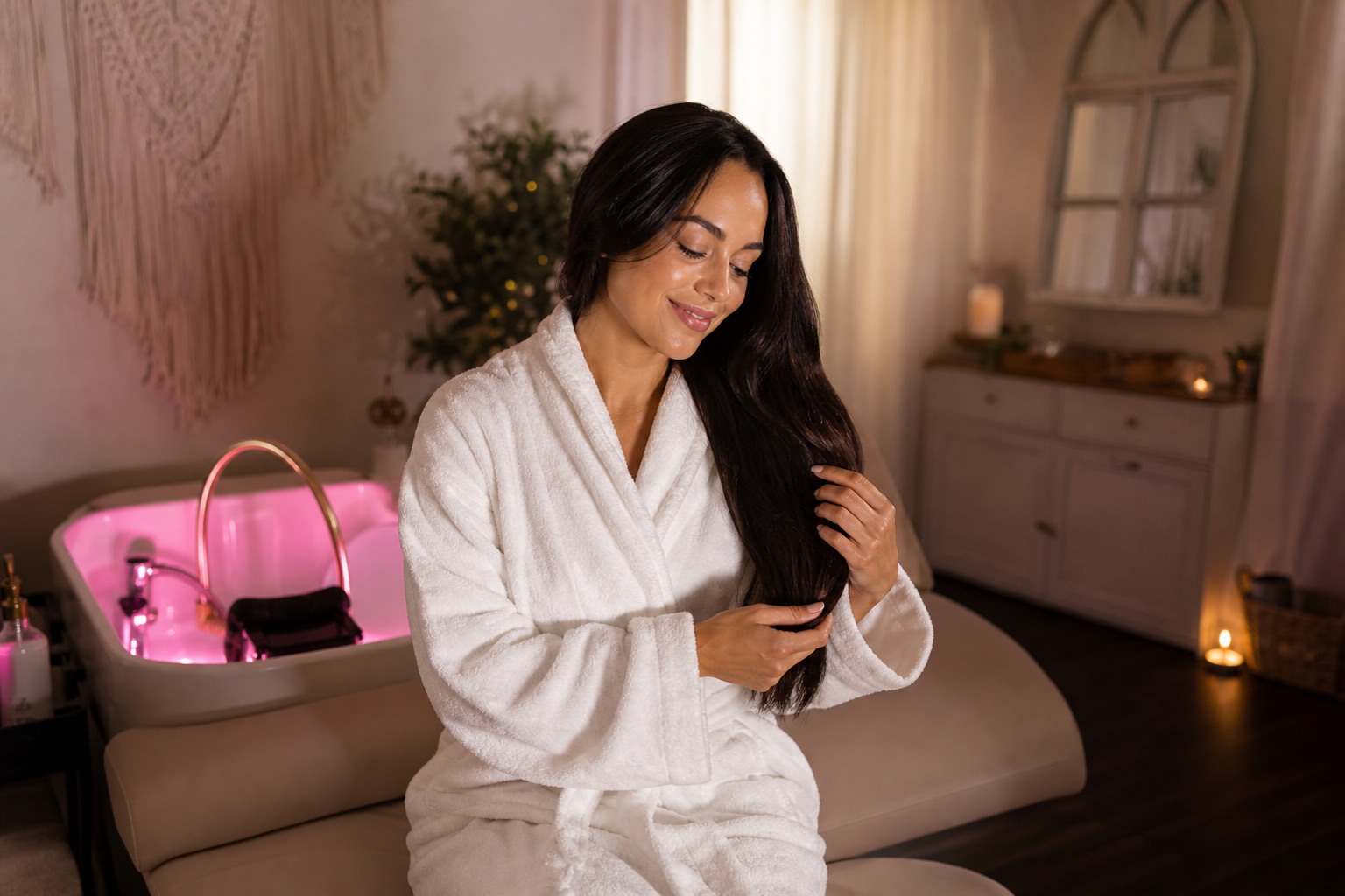 Head Spa — before and after