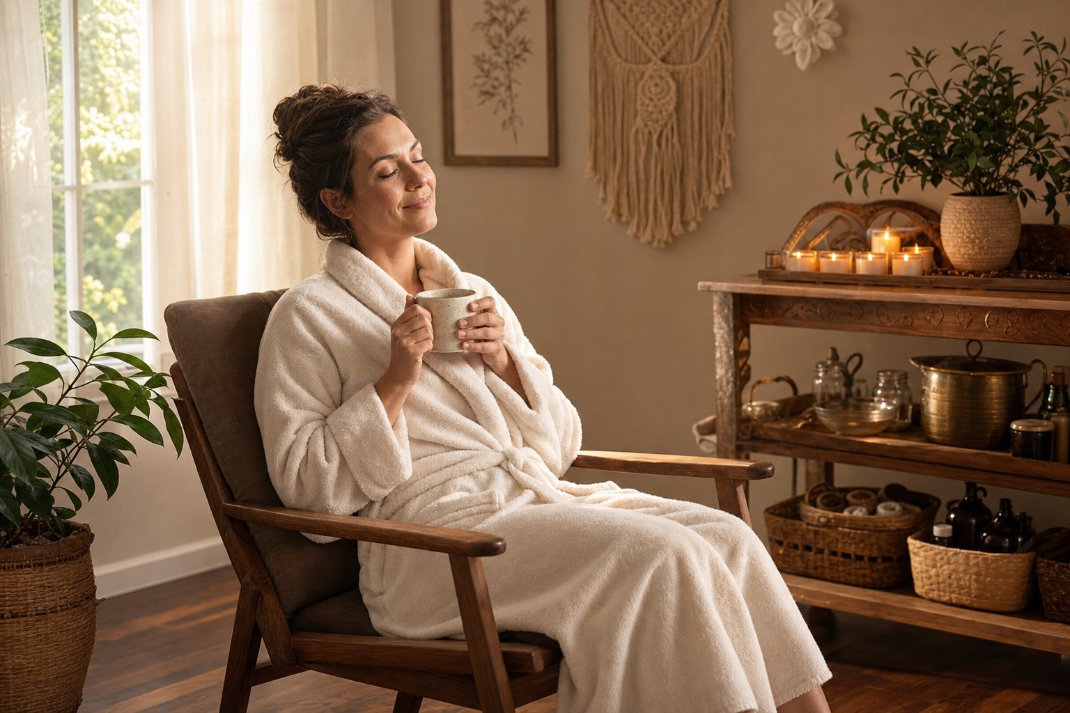 Relaxing Massage — before and after